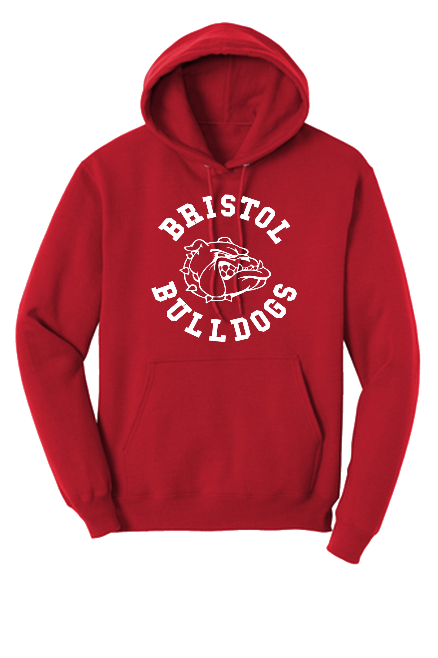 Bristol Bulldogs Football Red Hoodie