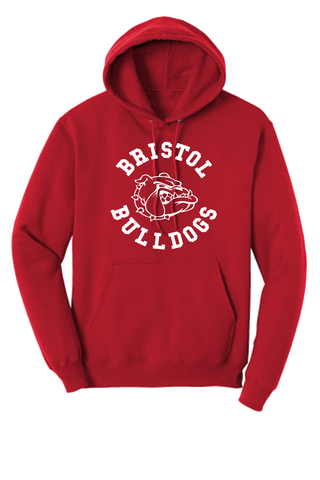 Bristol Bulldogs Football Red Hoodie