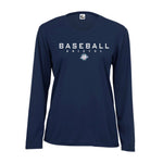 BLL Baseball Bristol B Woman's Performance Navy Long sleeve