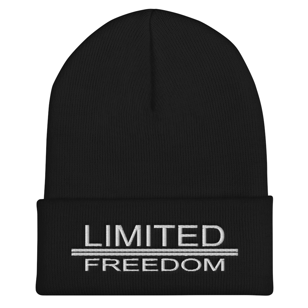 Limited Freedom Fleece-Lined Knit Cap Black