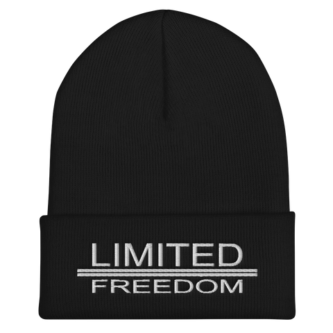 Limited Freedom Fleece-Lined Knit Cap Black