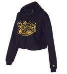 Women Ltd. Freedom Clothing Co. Gold Hooded Crop Black