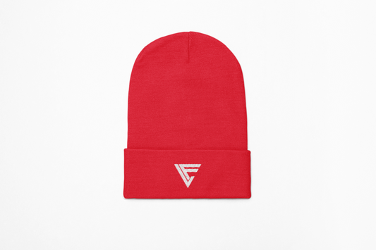 LF Fleece-Lined Knit Cap Red