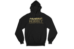 Unisex Hustle Humble Limited Freedom Hooded Sweatshirt Black with Gold