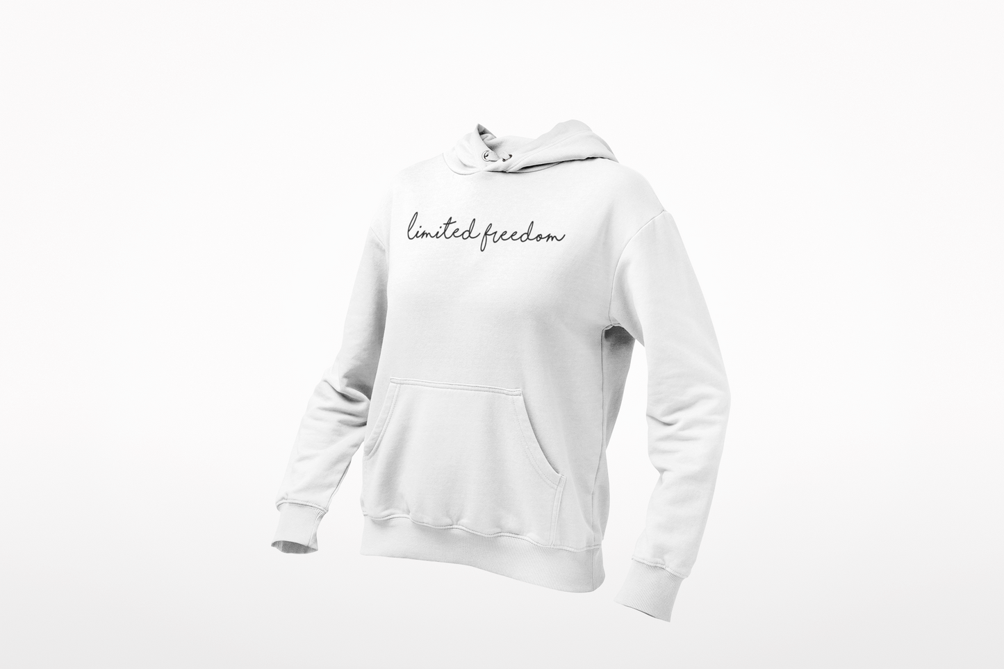 Cursive Limited Freedom Hooded Sweatshirt