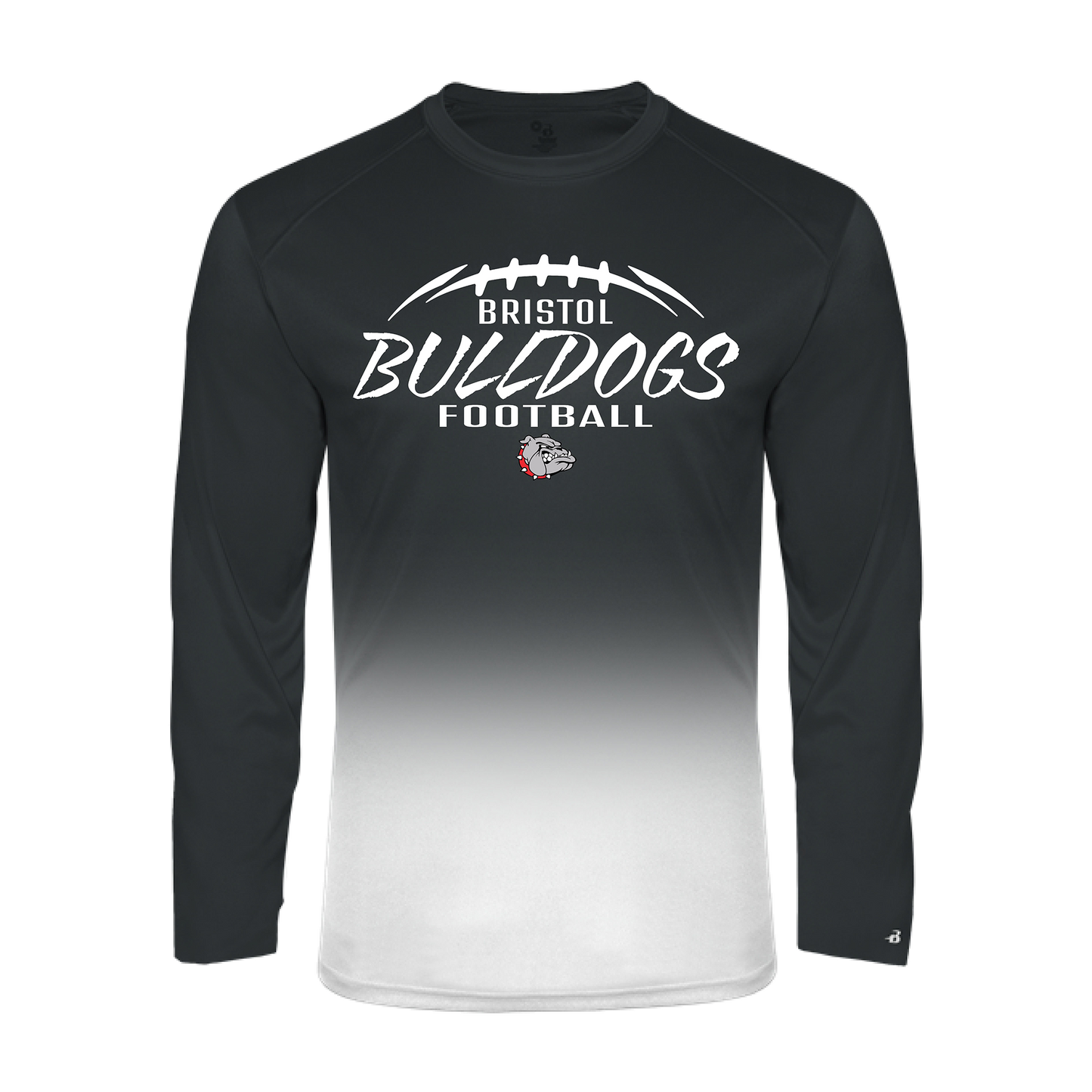 Bristol Bulldogs Black Ombre Long Sleeve