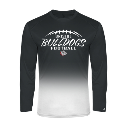 Bristol Bulldogs Black Ombre Long Sleeve