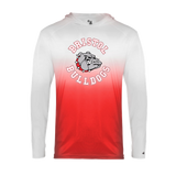 YOUTH Bristol Bulldogs Red Ombre T-Shirt Hooded