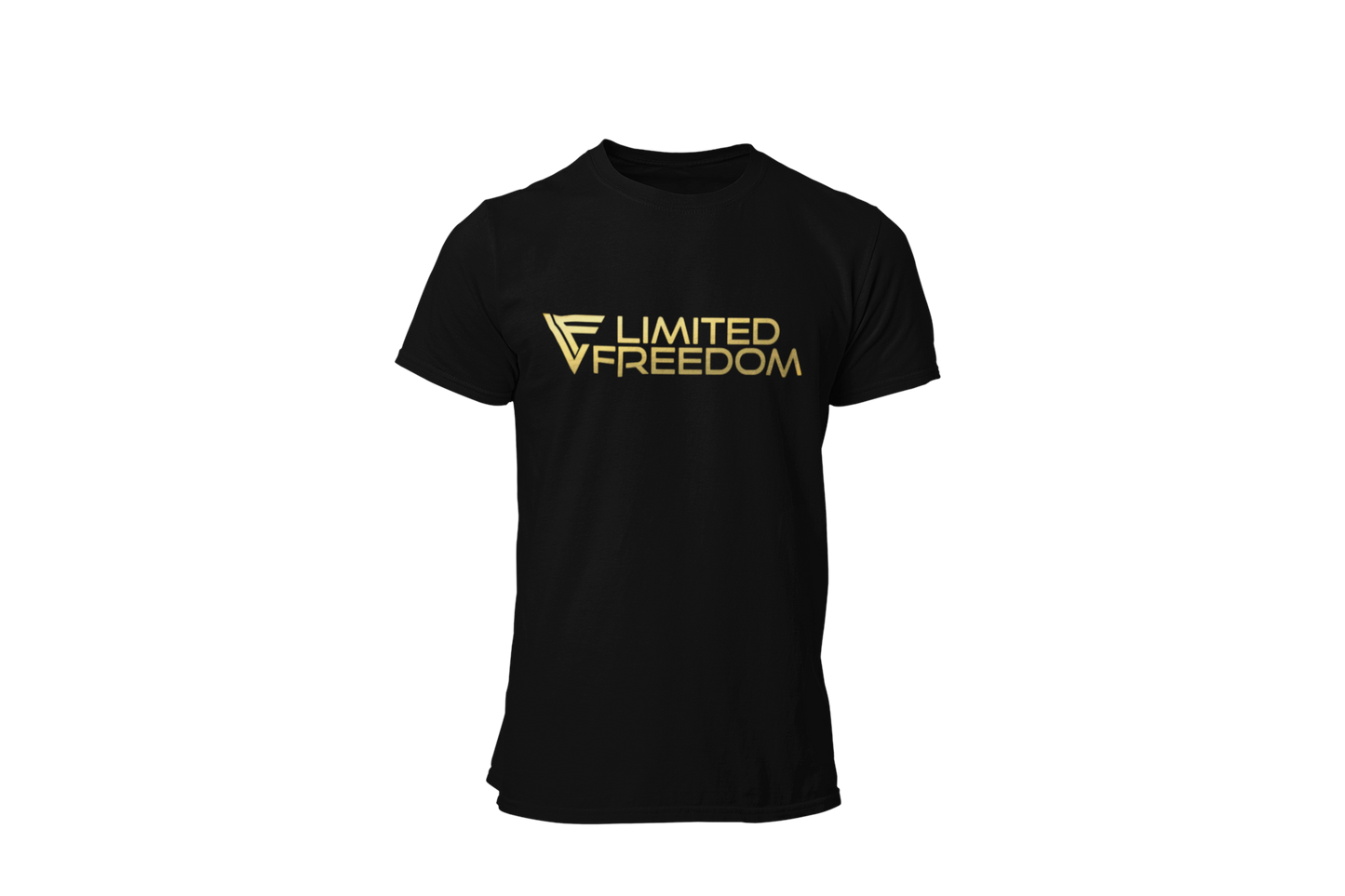 L.F Limited Freedom T-shirt Black with Gold