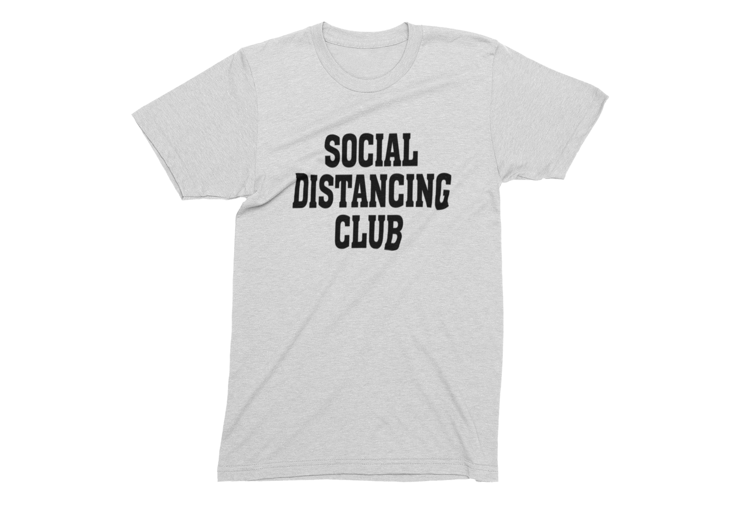 Unisex Social Distancing Club T-shirt White